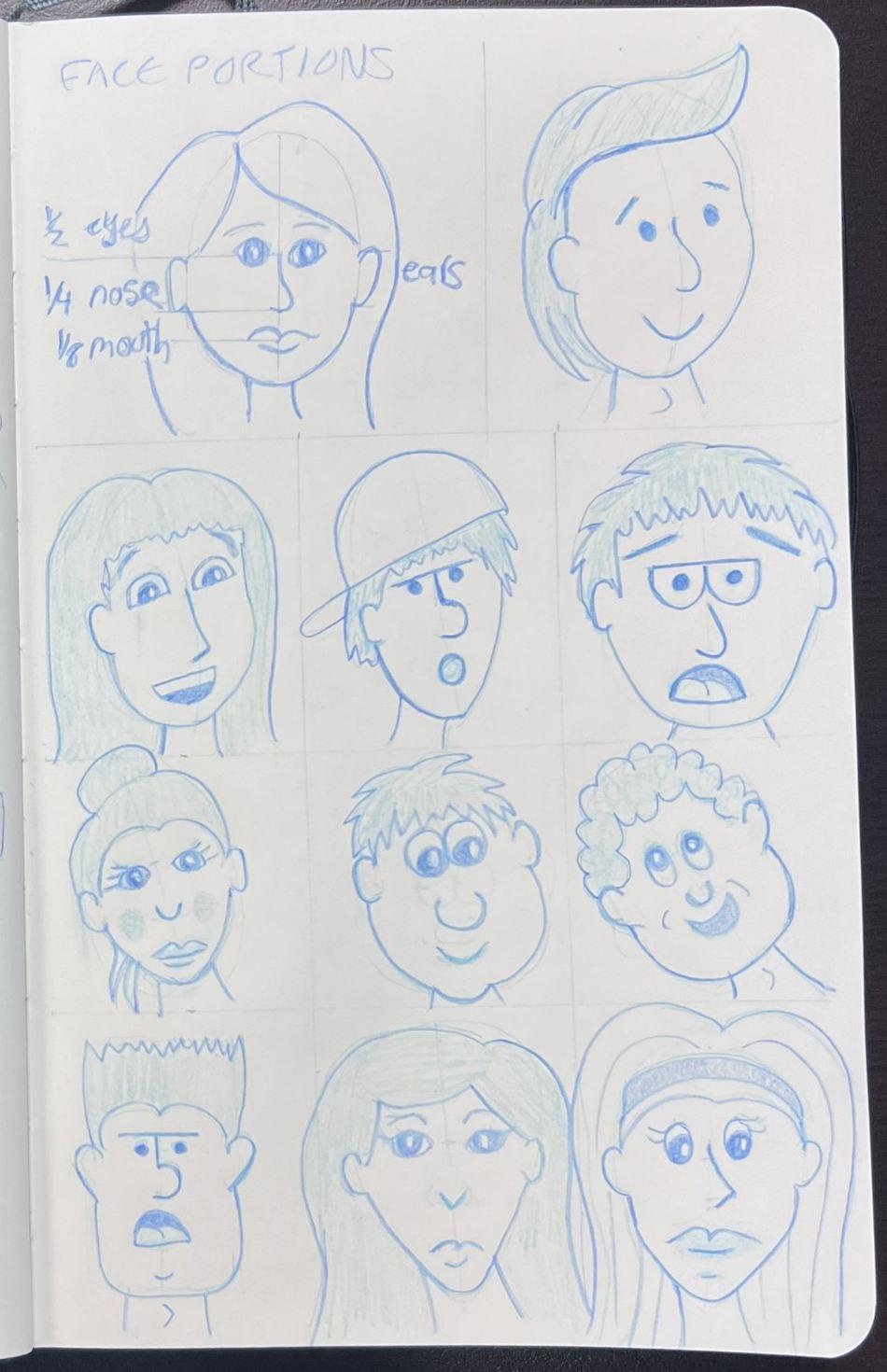 Fun Face Doodles - image 2 - student project