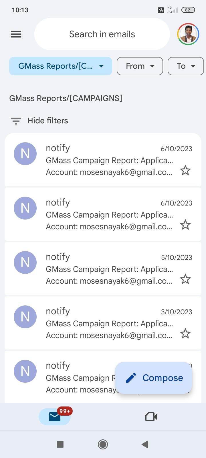 Email management - image 2 - student project