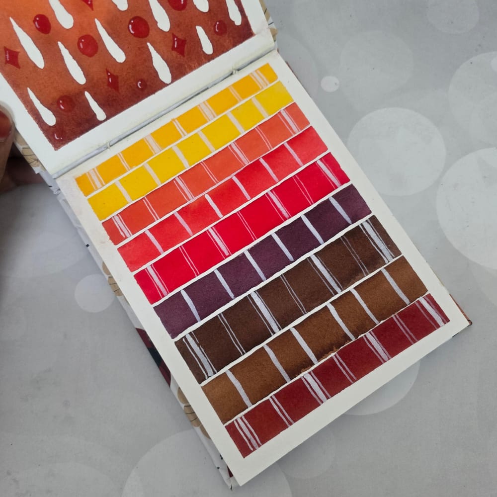 Autumn watercolor patterns - image 1 - student project