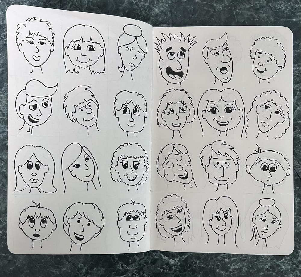 Fun Face Doodles - image 3 - student project
