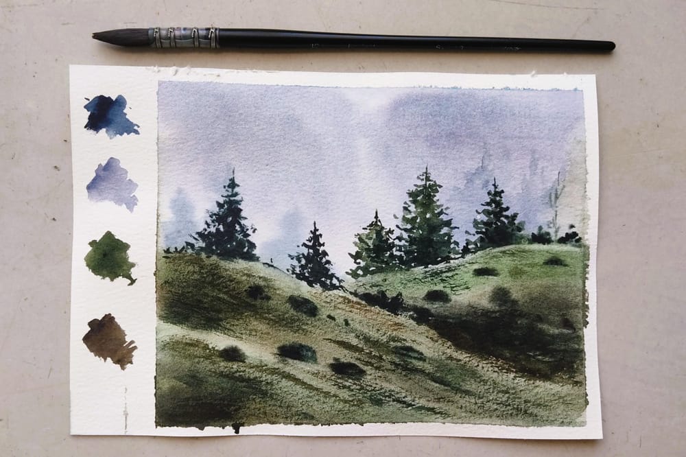 Paint Quick and Easy Mini Landscapes - image 1 - student project