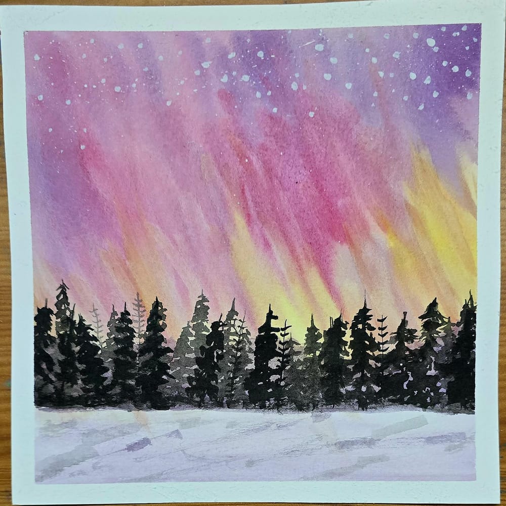 Watercolour Aurora Radiance - image 14 - student project