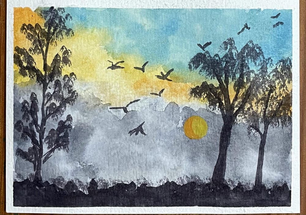 50 days of Watercolour paintings - image 3 - student project