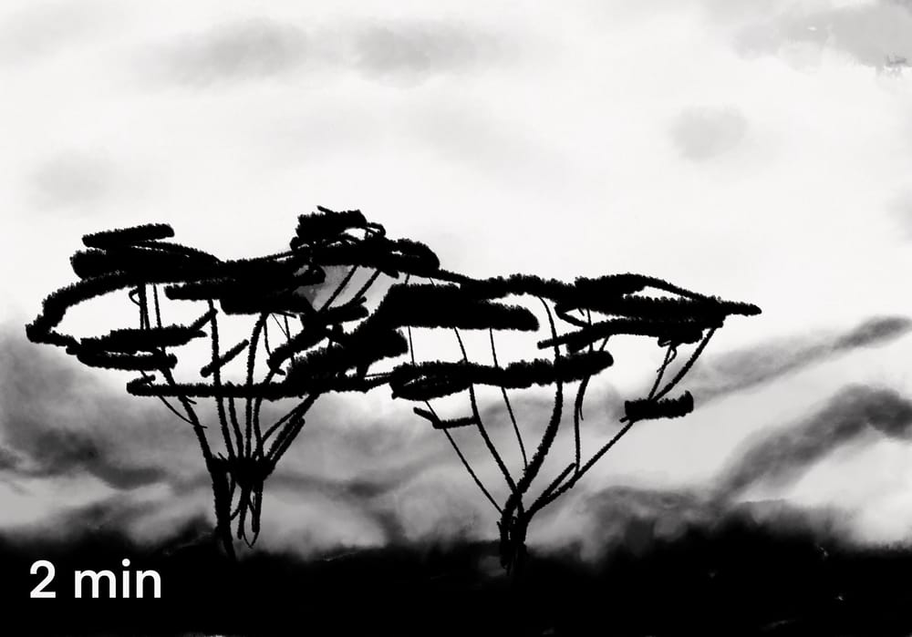 Inky landscapes - image 5 - student project