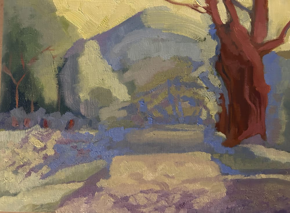 My impressionist landscape in oil - image 2 - student project
