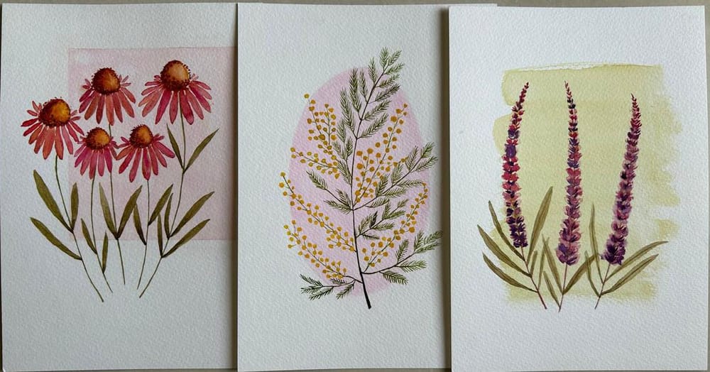Vintage style flowers - image 1 - student project