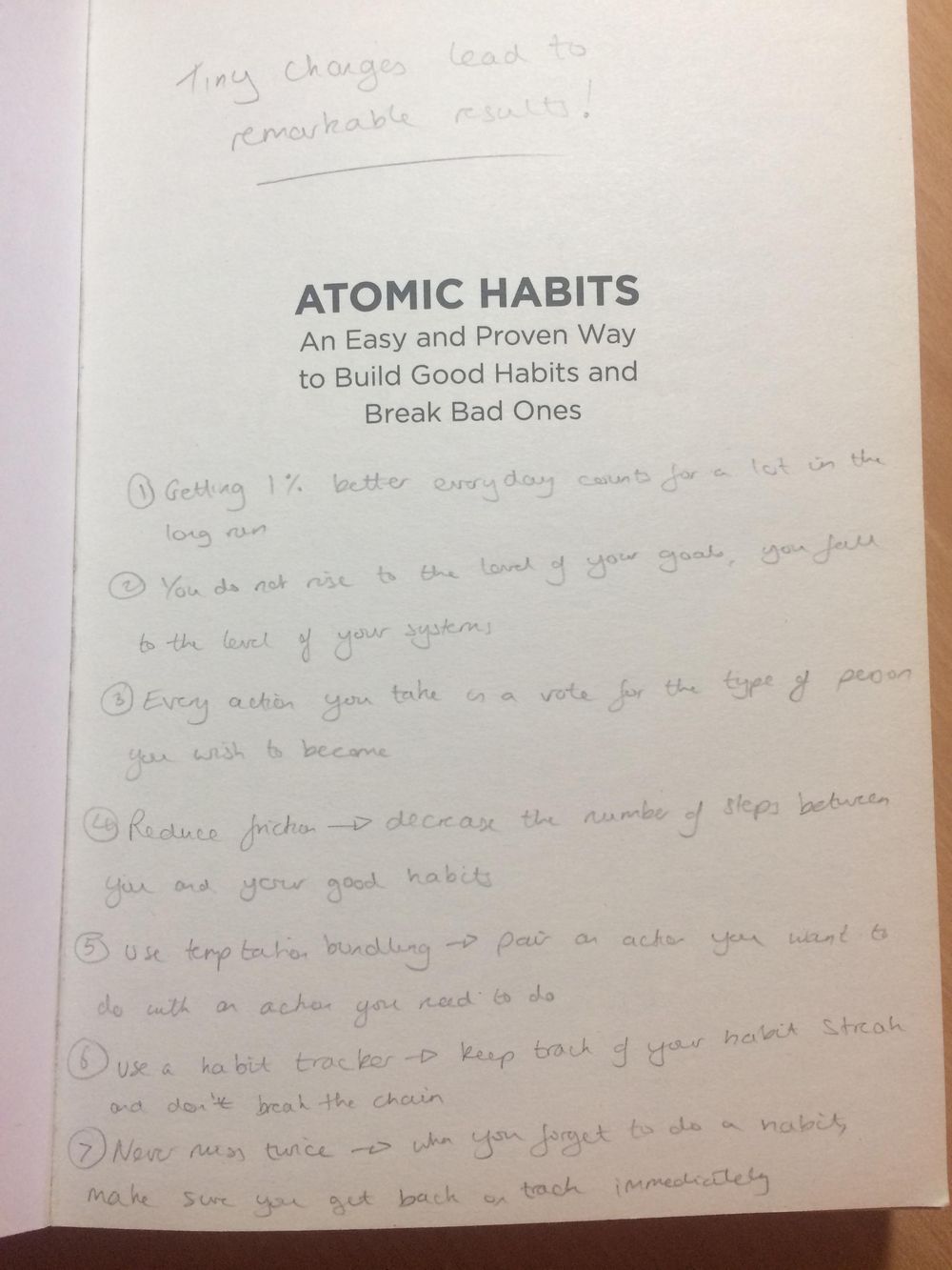 Atomic Habits - image 1 - student project