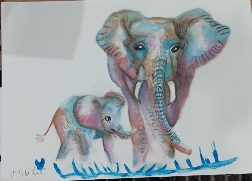 Mum & Bub Elephant - image 6 - student project
