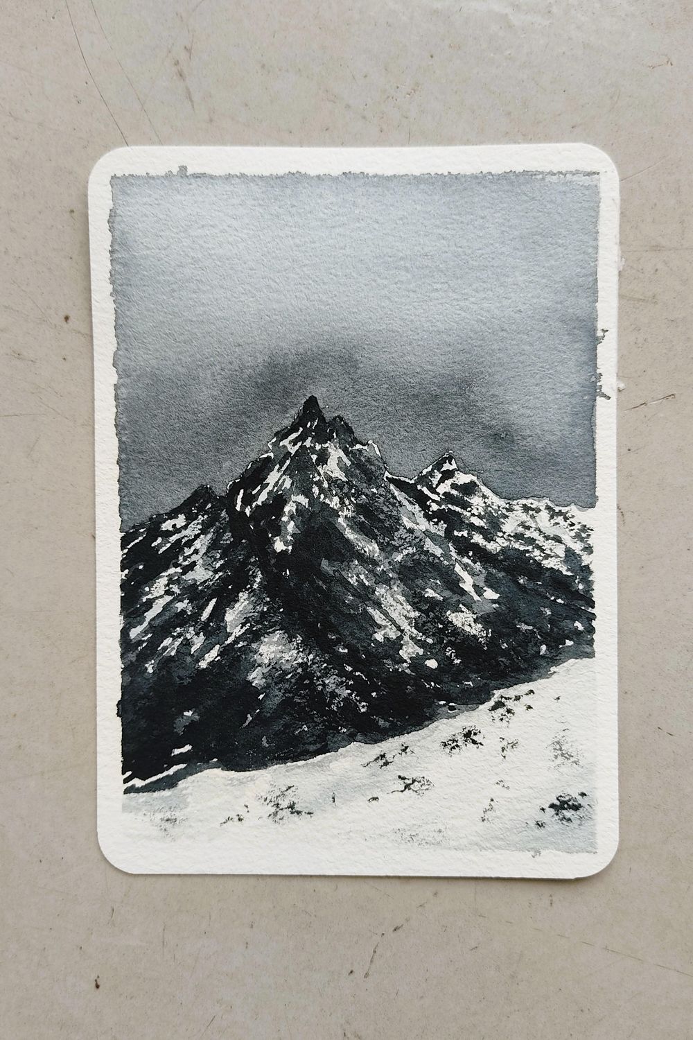 Monochrome watercolor challenge - image 6 - student project