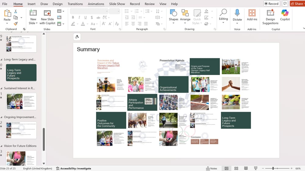 Tokyo Legacy Half Marathon Powerpoint Project - image 1 - student project