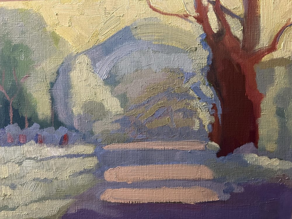 My impressionist landscape in oil - image 3 - student project