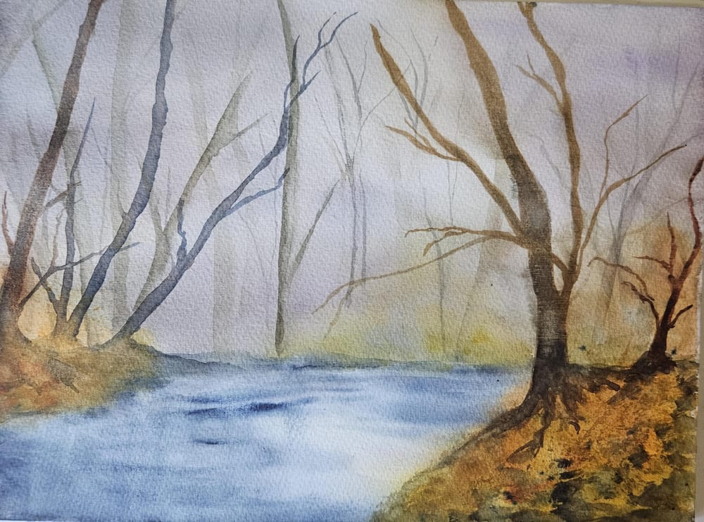 Misty forest landscape - image 2 - student project
