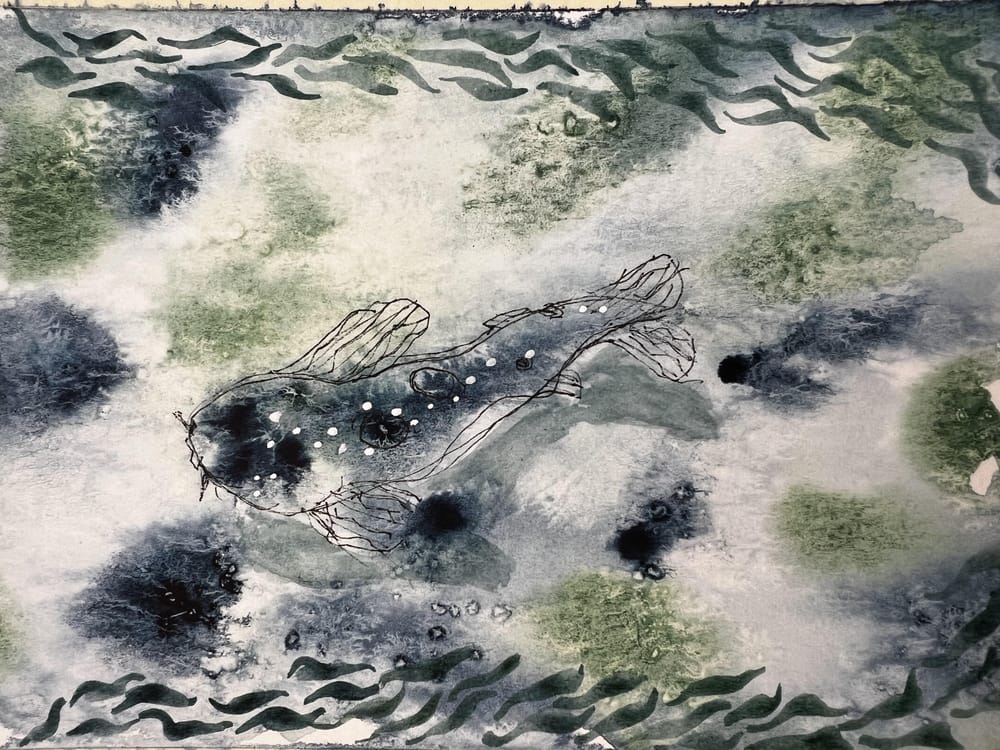 Carp, and Undersea watercolors - image 1 - student project