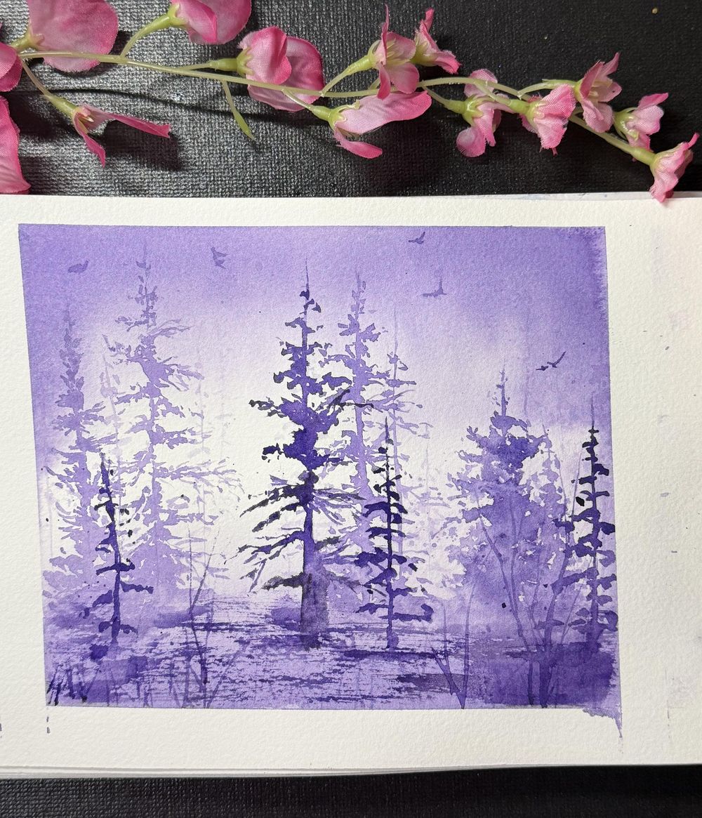 Meditative Watercolor - image 5 - student project