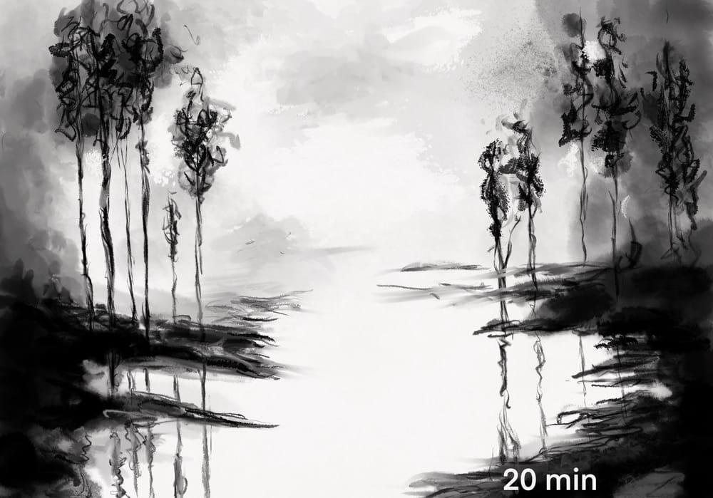 Inky landscapes - image 2 - student project