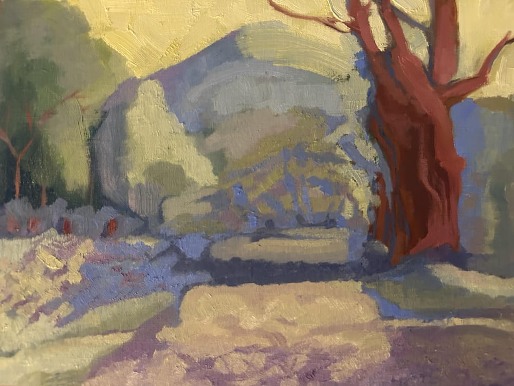 My impressionist landscape in oil - image 1 - student project