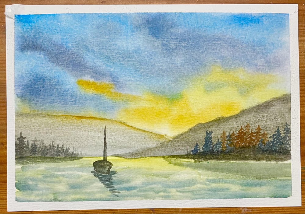 50 days of Watercolour paintings - image 1 - student project