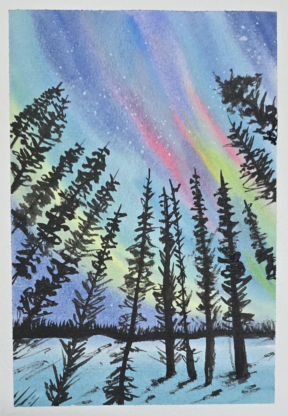 Watercolour Aurora Radiance - image 1 - student project