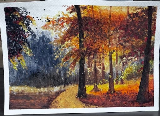 Let's Paint Magical Autumn Forest - image 1 - student project