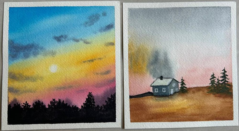 50 days of watercolor (completed) - image 5 - student project