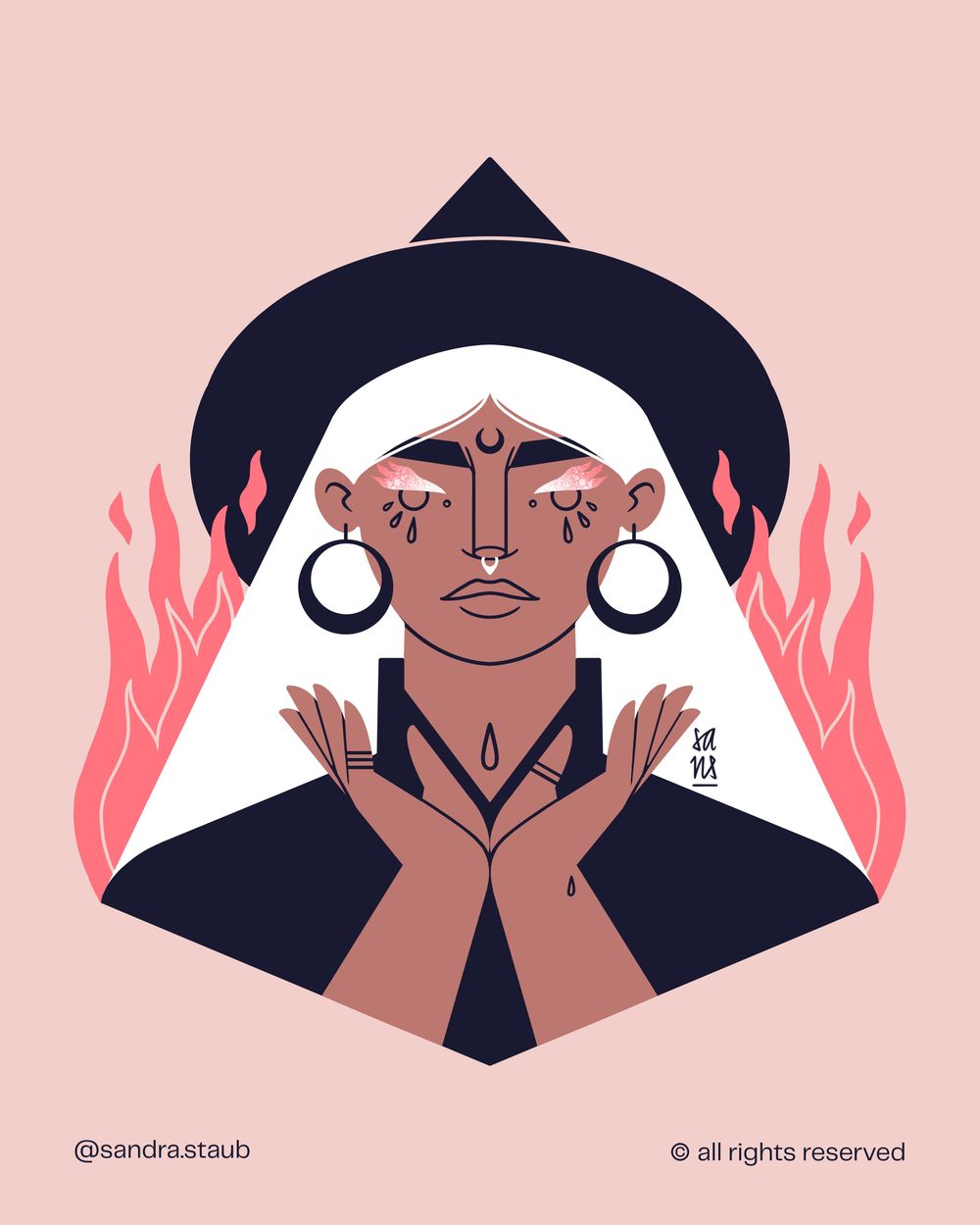 Sample portrait illustration from your teacher - image 1 - student project