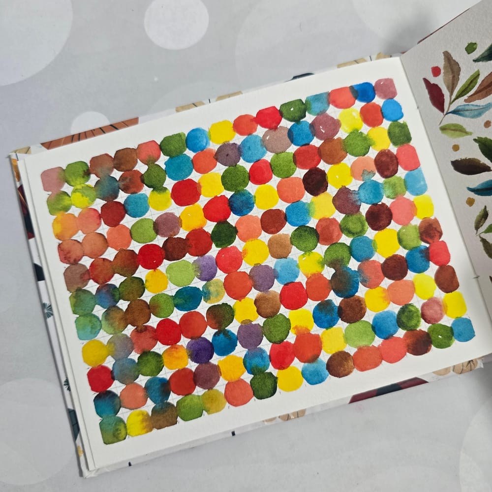 Autumn watercolor patterns - image 4 - student project