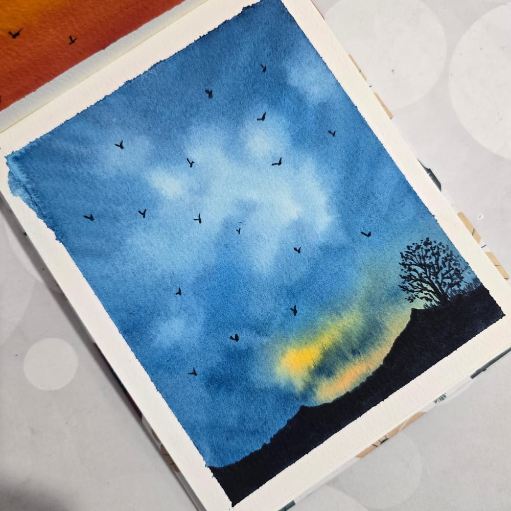 Watercolor skies - image 4 - student project