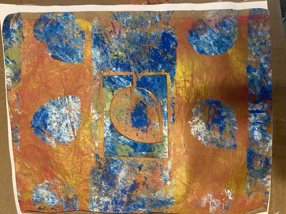 Gelli Printing and mark making - image 4 - student project