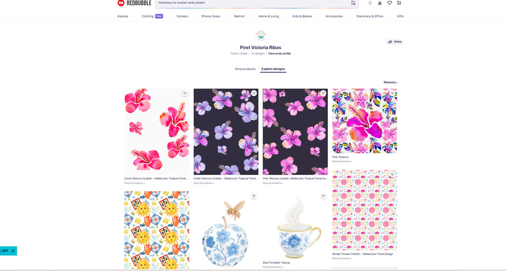 My Spoonflower and Redbubble Shops - image 2 - student project
