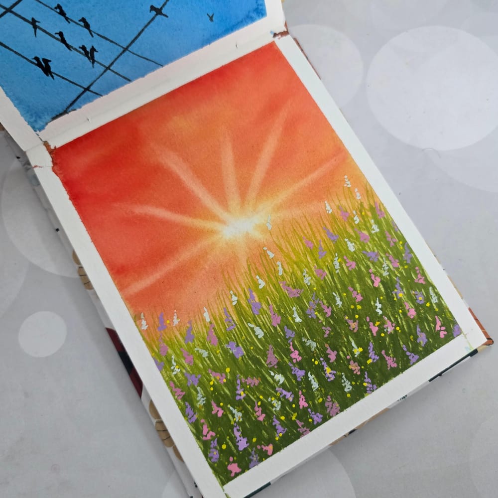 Watercolor skies - image 2 - student project