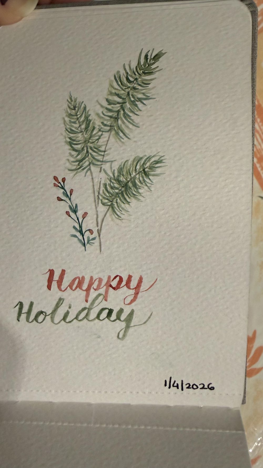 Beginner Christmas Watercolor - image 4 - student project