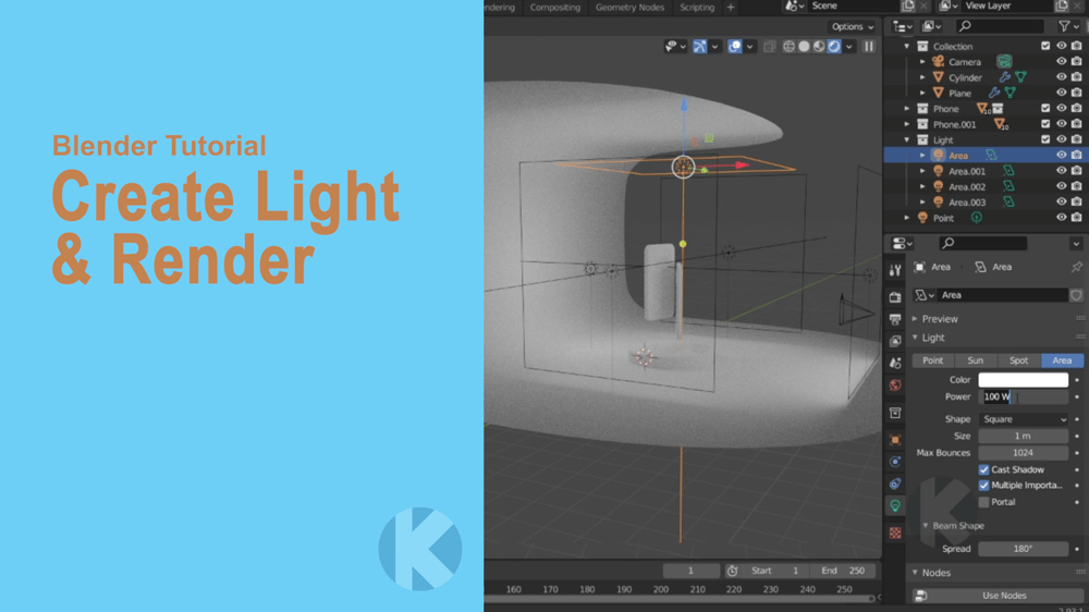 Blender Tutorial 3D Model Smartphone Mockup Skillshare Student Project