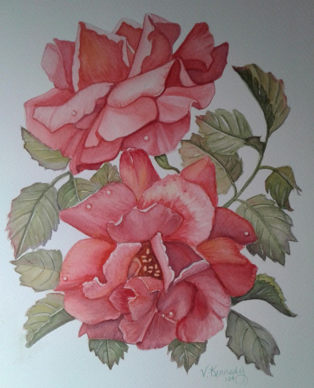 Watercolor Roses - image 1 - student project