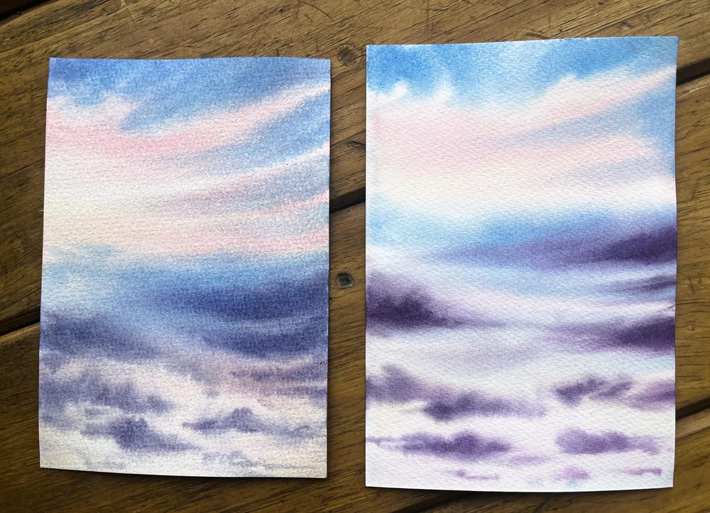 5-Day Watercolor Sky Challenge - image 8 - student project