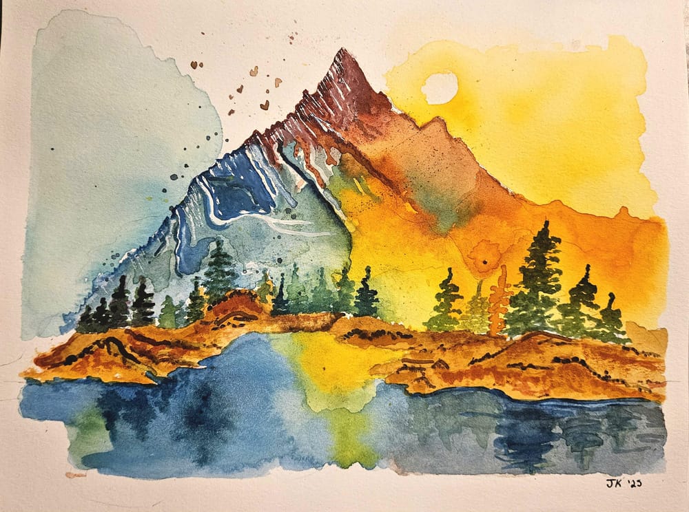 Landscape Watercolor - image 1 - student project