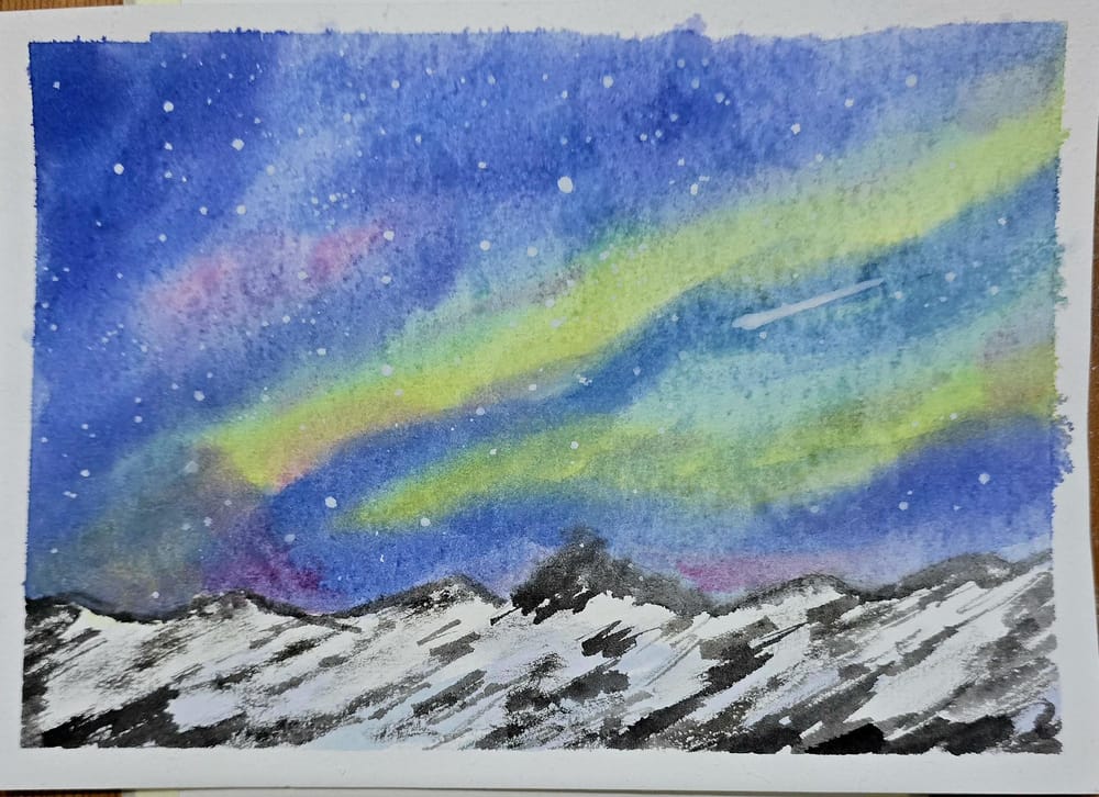 Watercolour Aurora Radiance - image 13 - student project