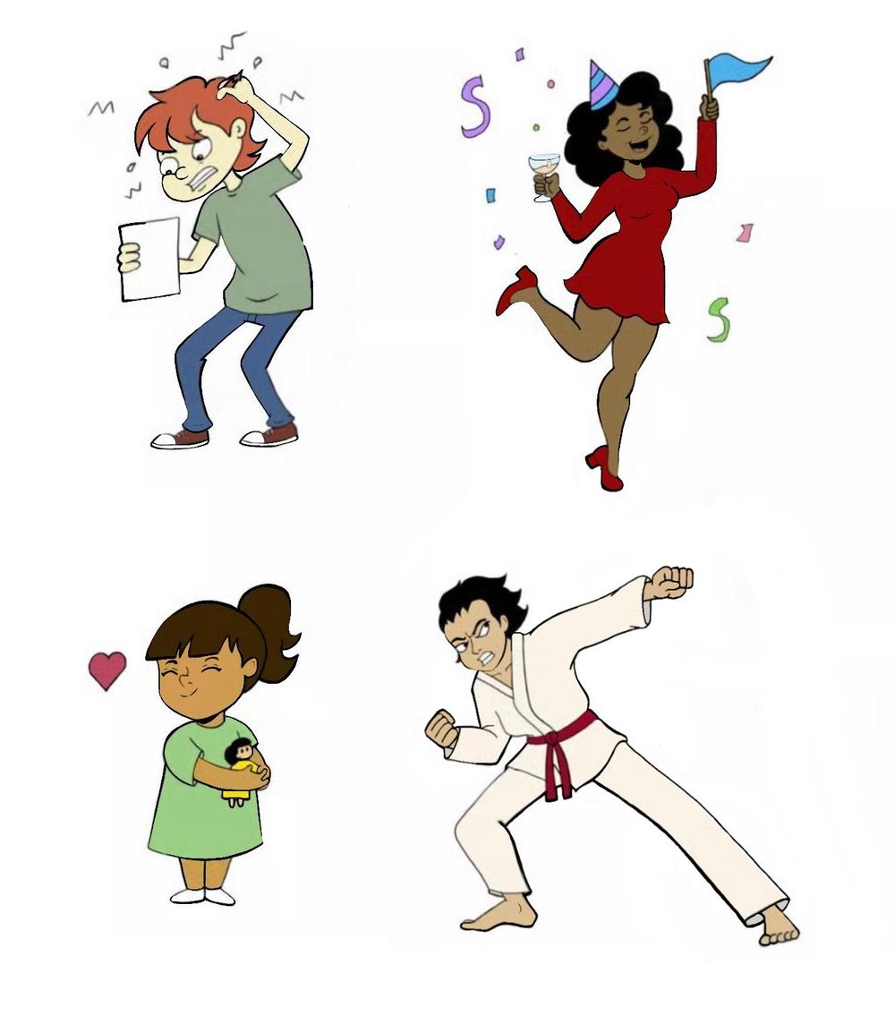Redraw* Anxious, celebrate, adore, bursting - image 1 - student project