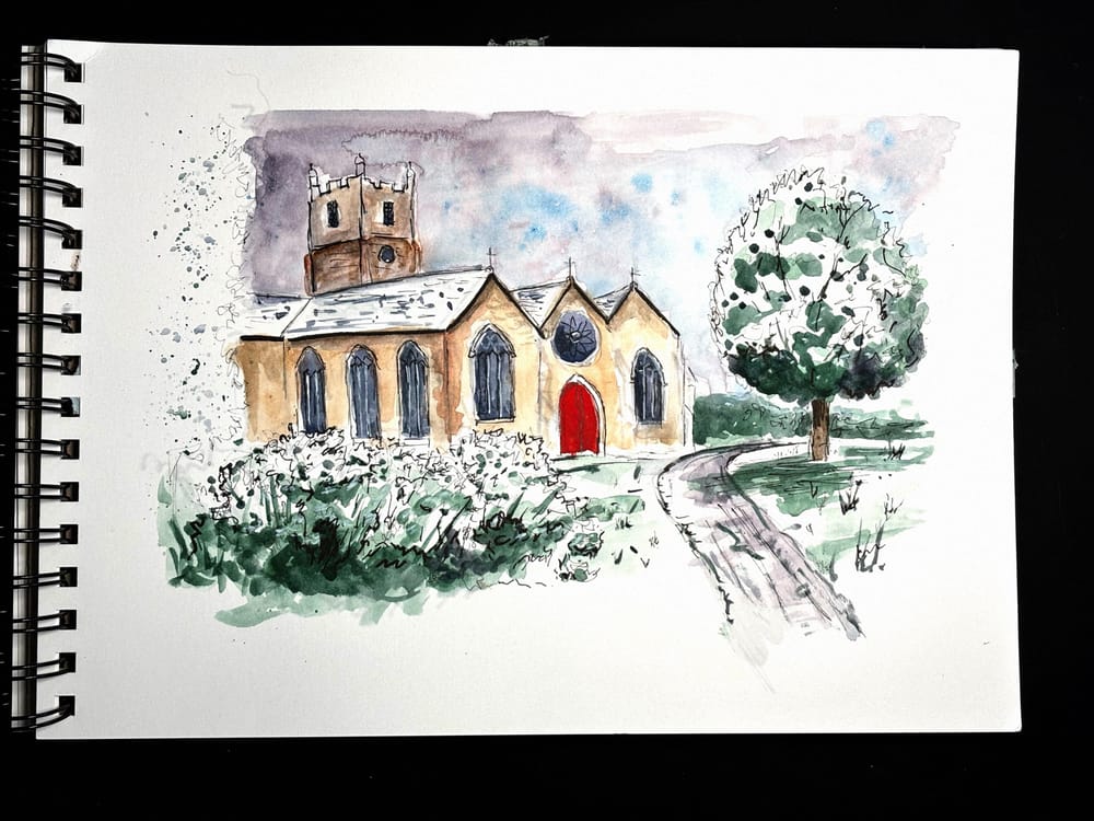 Winter Landscape Quick Sketch - image 1 - student project