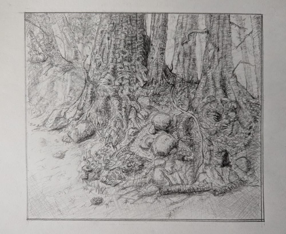 Intro to Drawing Forest Environments - image 2 - student project