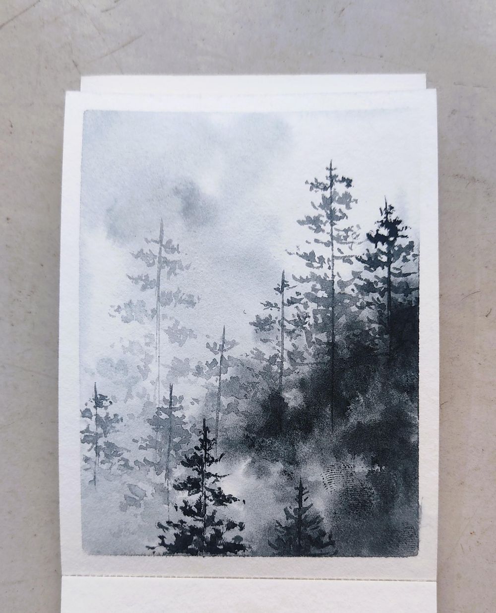 Monochrome watercolor challenge - image 2 - student project
