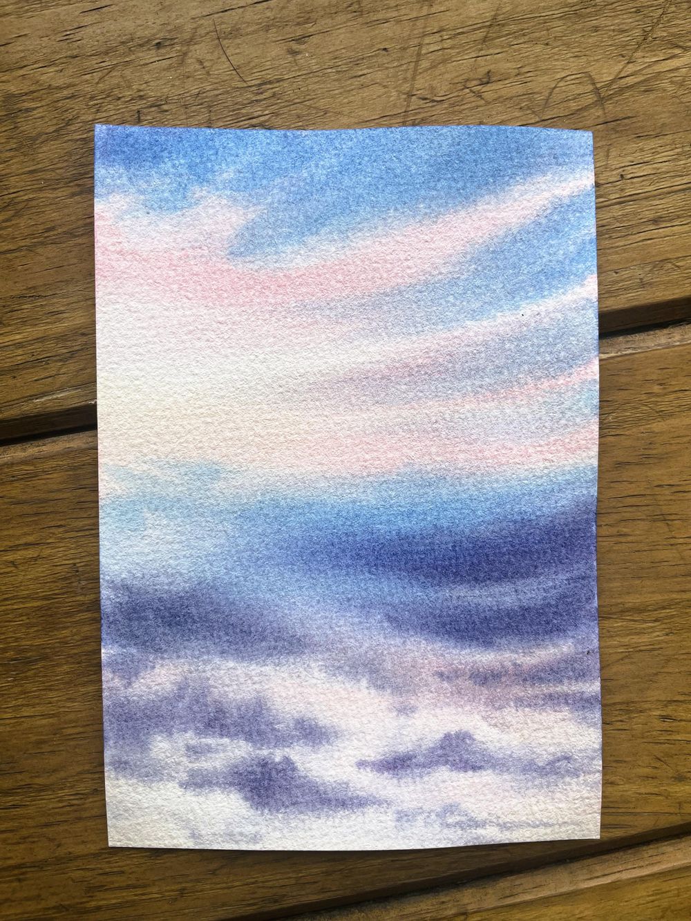 5-Day Watercolor Sky Challenge - image 7 - student project