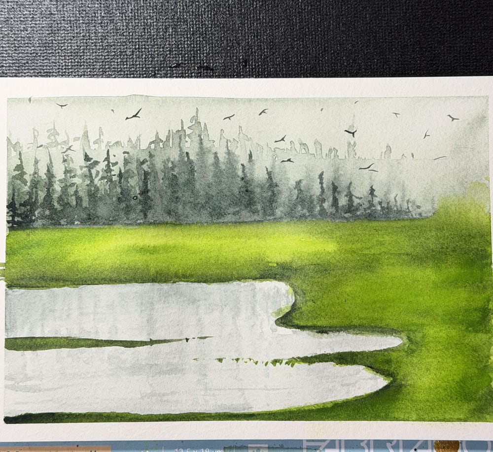 Meditative Watercolor - image 4 - student project