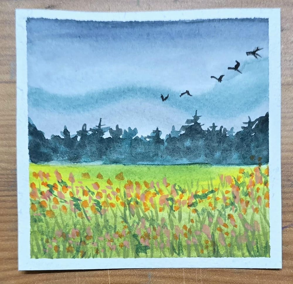 50 days of Watercolour paintings - image 24 - student project