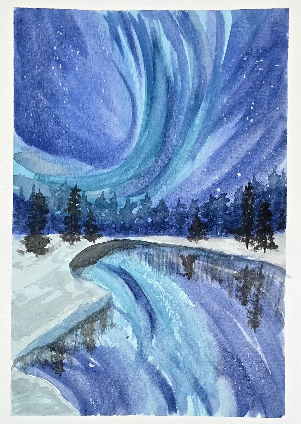 Watercolour Aurora Radiance - image 8 - student project