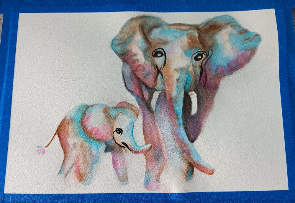 Mum & Bub Elephant - image 5 - student project