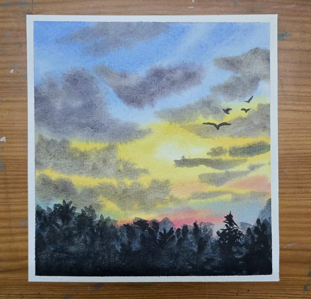 50 days of Watercolour paintings - image 46 - student project