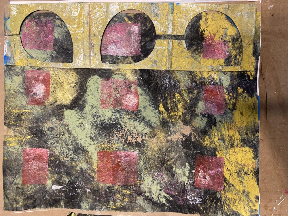 Gelli Printing and mark making - image 3 - student project
