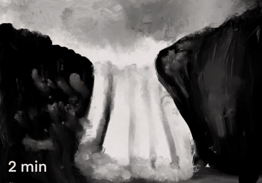 Inky landscapes - image 6 - student project