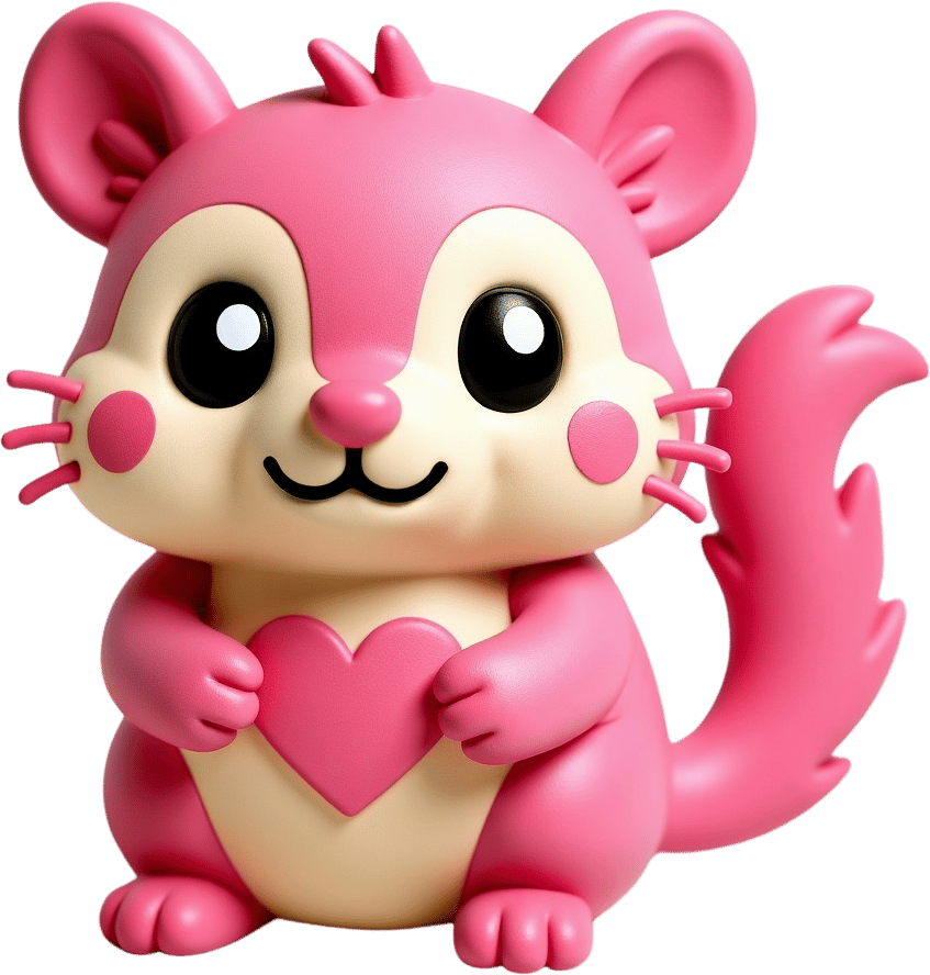 Plush toy bag charm - image 3 - student project