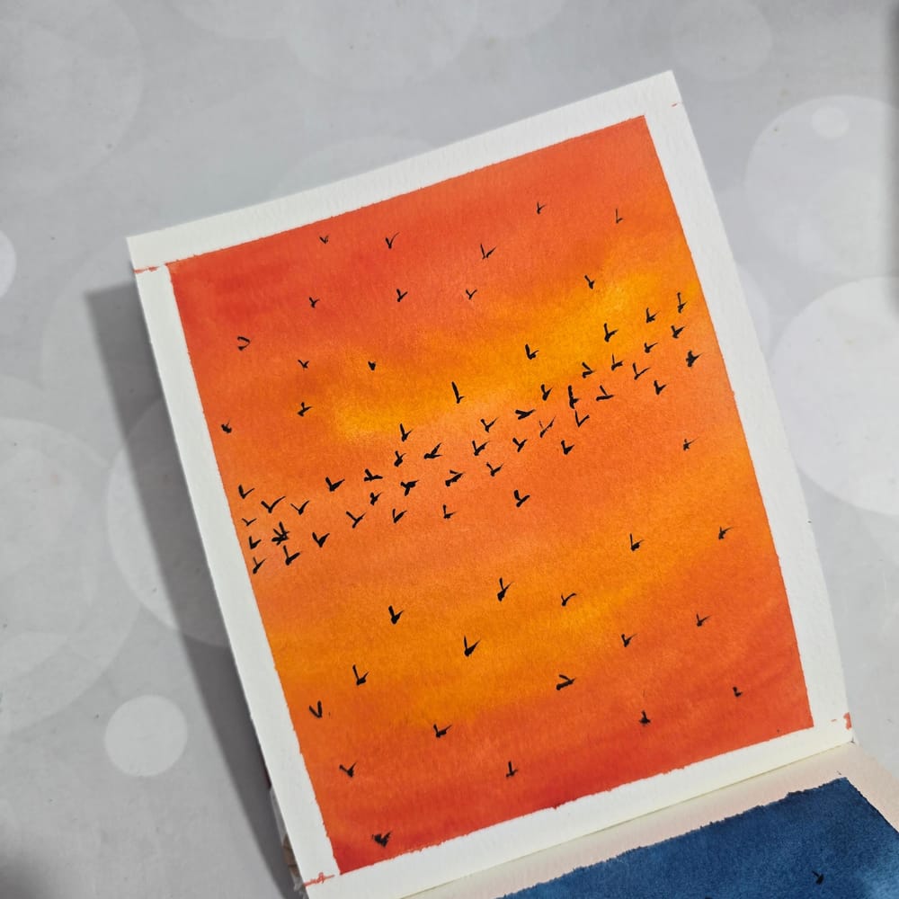 Watercolor skies - image 3 - student project